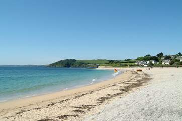 The beach at Gyllyngvase is less than a mile away.