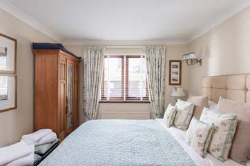 The master bedroom on the first floor (Bedroom 2).