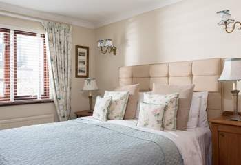 The master bedroom  has a superbly comfortable double bed (Bedroom 2).