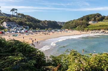 Swanpool Beach, Falmouth has plenty of water sports on offer.