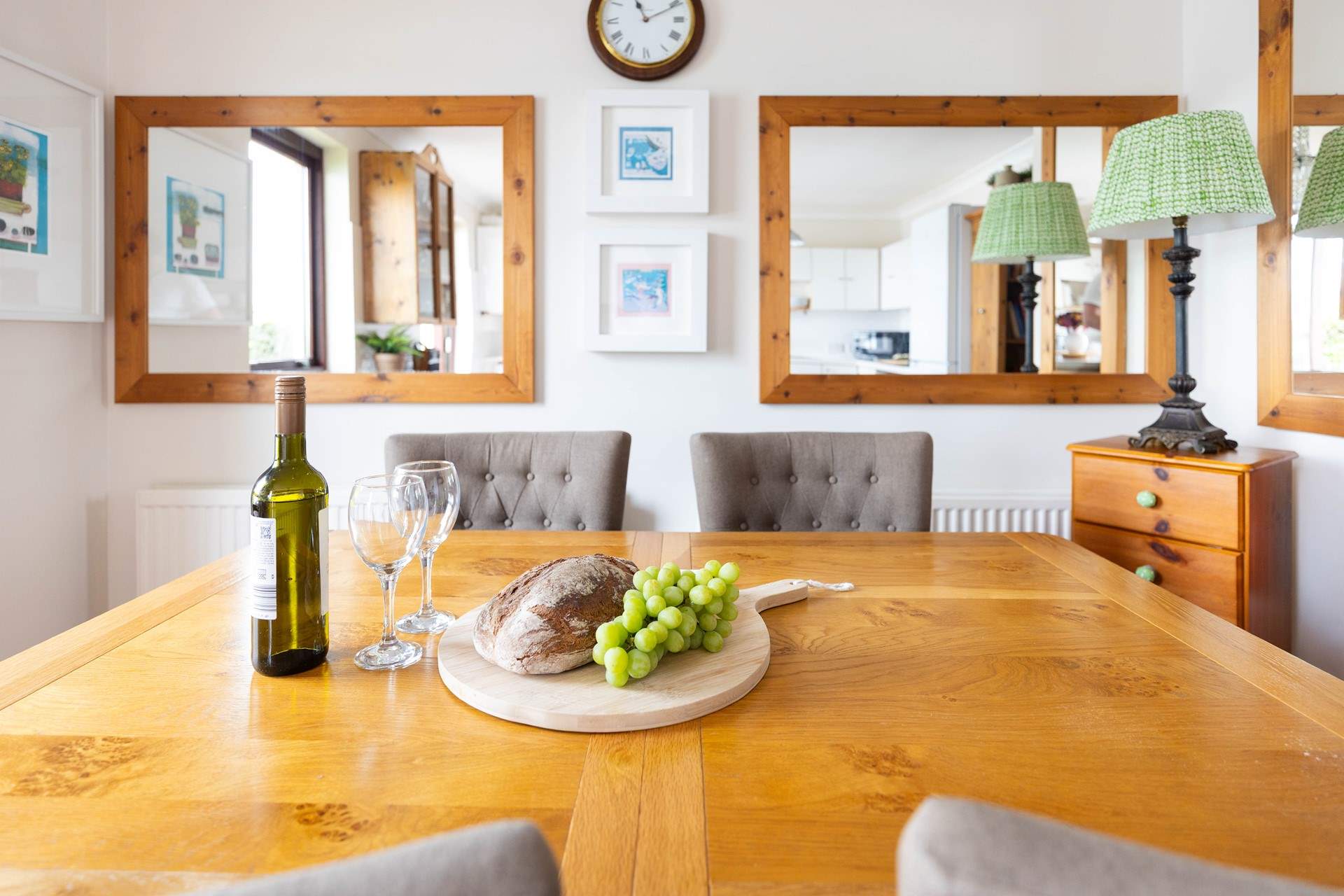 Or perhaps on a cooler evening supper at the dining-table. 