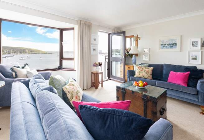 The sitting-room on the first floor has the most magnificent outlook. 
