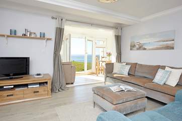 The open plan living space is perfect for family time together.
