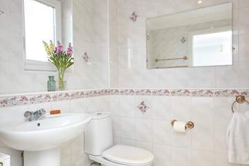 The en suite shower-room to the master bedroom.