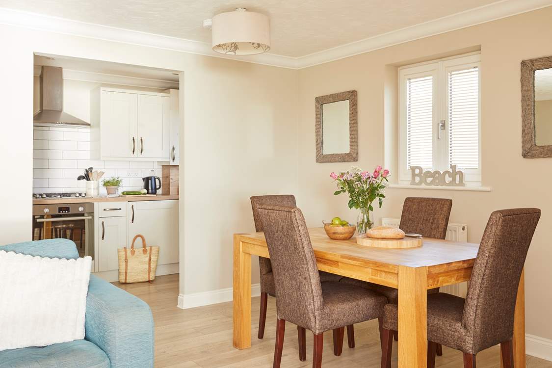 Fresh, tasteful decor ensures this home-from-home is warm and inviting.
