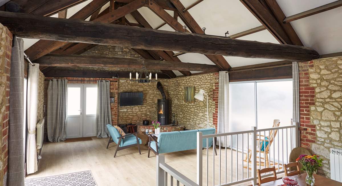 Great space for entertaining or snuggle up on the sofa in front of the log-burner.