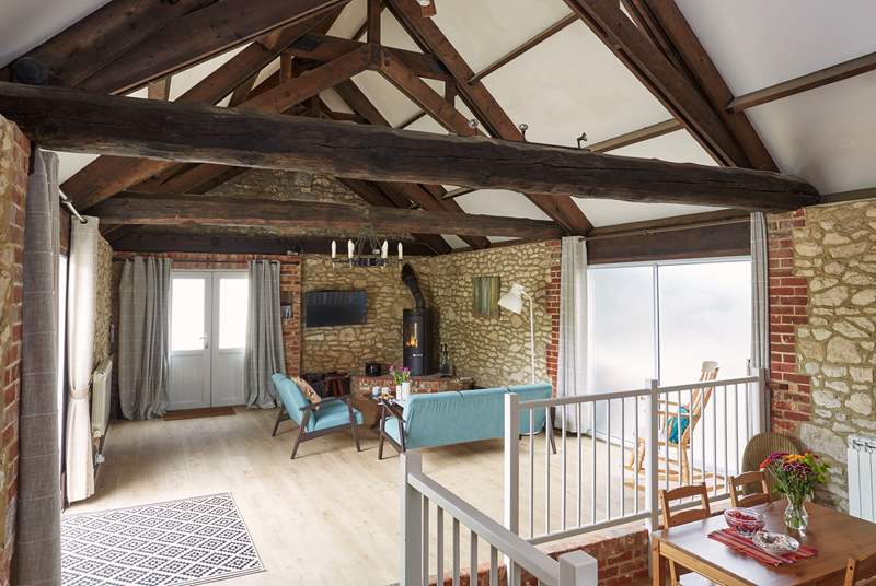 Great space for entertaining or snuggle up on the sofa in front of the log-burner.