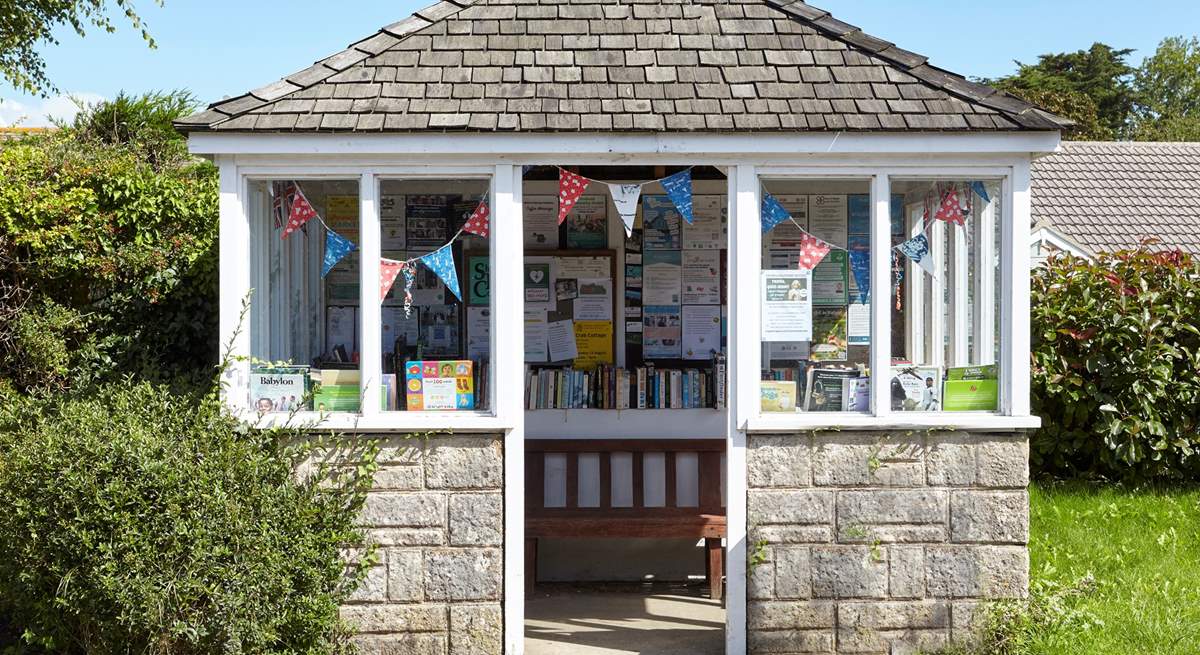 The honesty book library in Wellow.