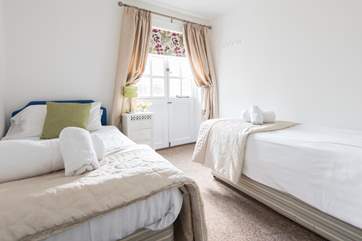 The twin bedroom is ideal for children.