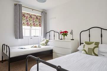 The comfortable twin bedroom.