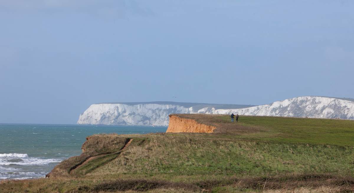 Take a walk towards Freshwater Bay and enjoy views that will take your breath away.