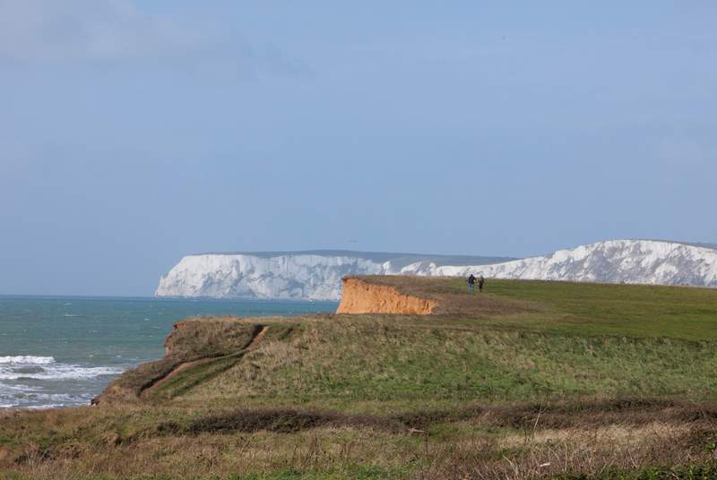 Take a walk towards Freshwater Bay and enjoy views that will take your breath away.