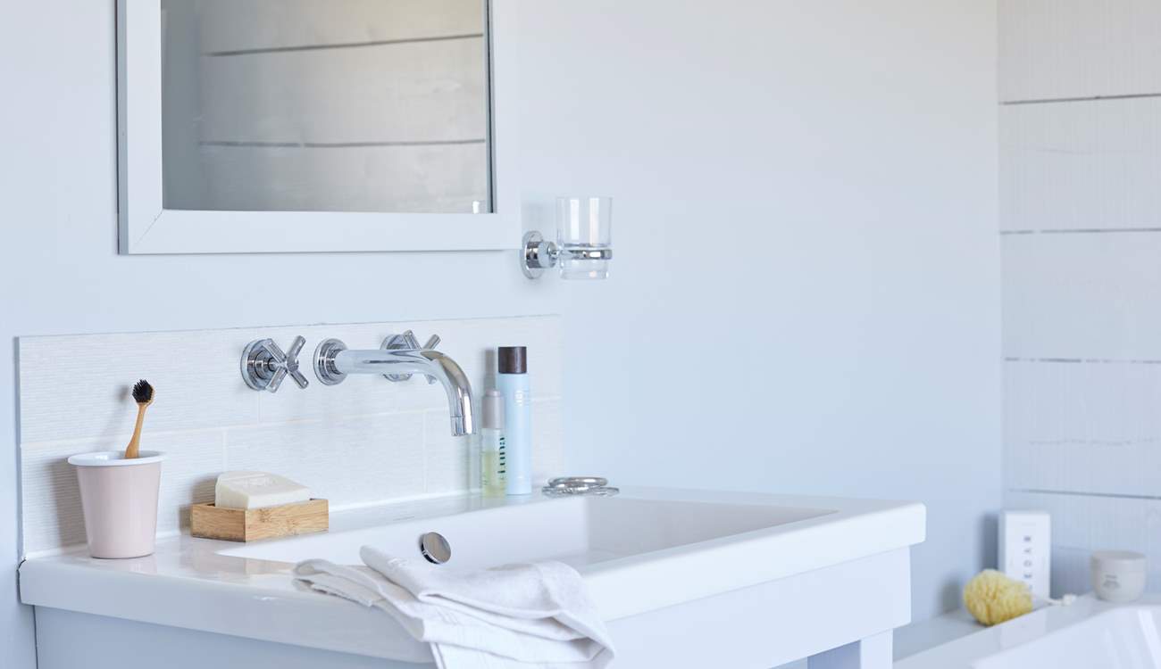 Enjoy a soak in the bath after a long day of island activities.