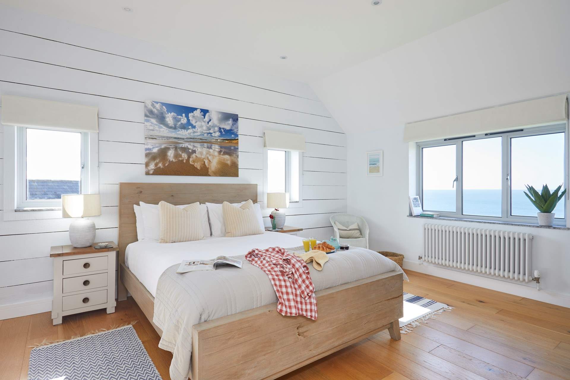 Bedroom 2 with king-size bed and more of those amazing views.