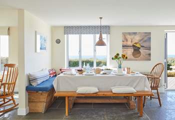 Whether you dine inside or out, there is still a view.