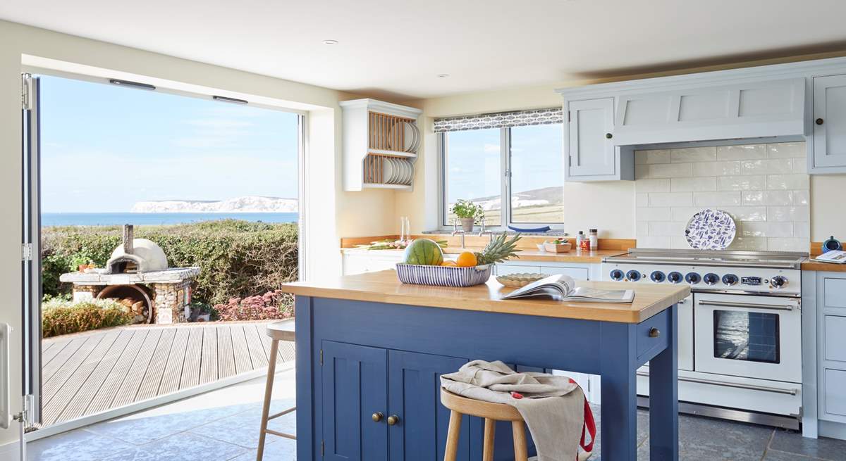 The kitchen is well-equipped for all your holiday needs.