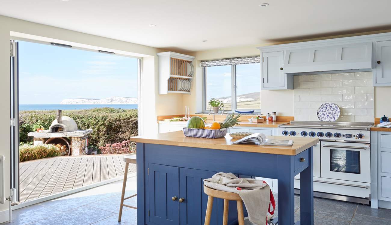 The kitchen is well-equipped for all your holiday needs.