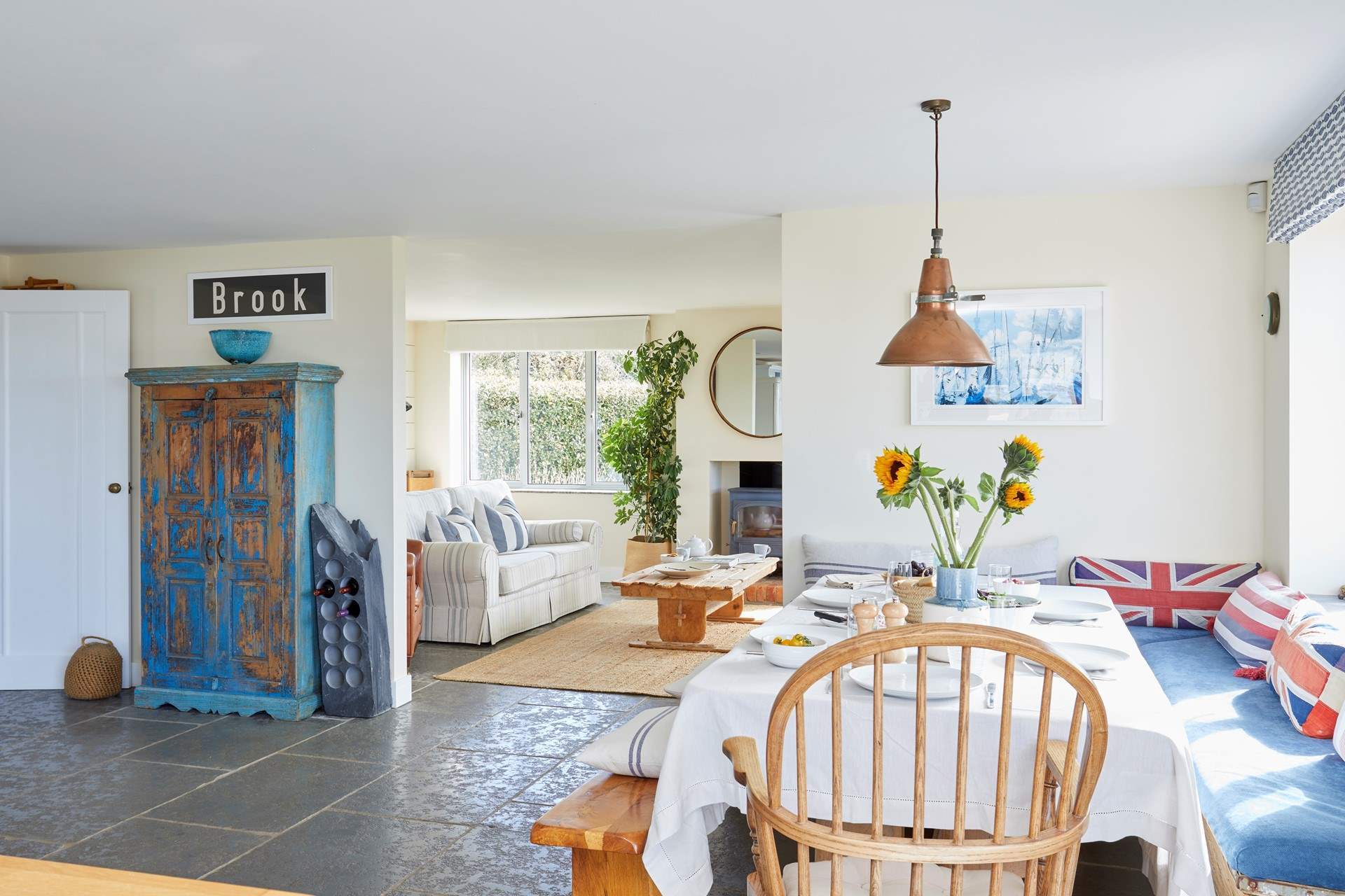 The open plan living space is great for entertaining.