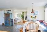 The open plan living space is great for entertaining.