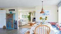The open plan living space is great for entertaining.