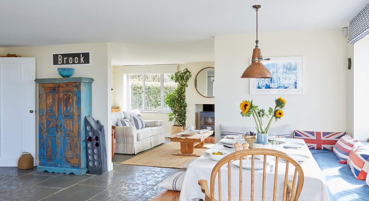 The open plan living space is great for entertaining.