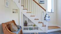 The entrance hall with stairs leading to first floor.