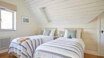 Bedroom 3 is a twin bedroom, perfect for either children or adults. 