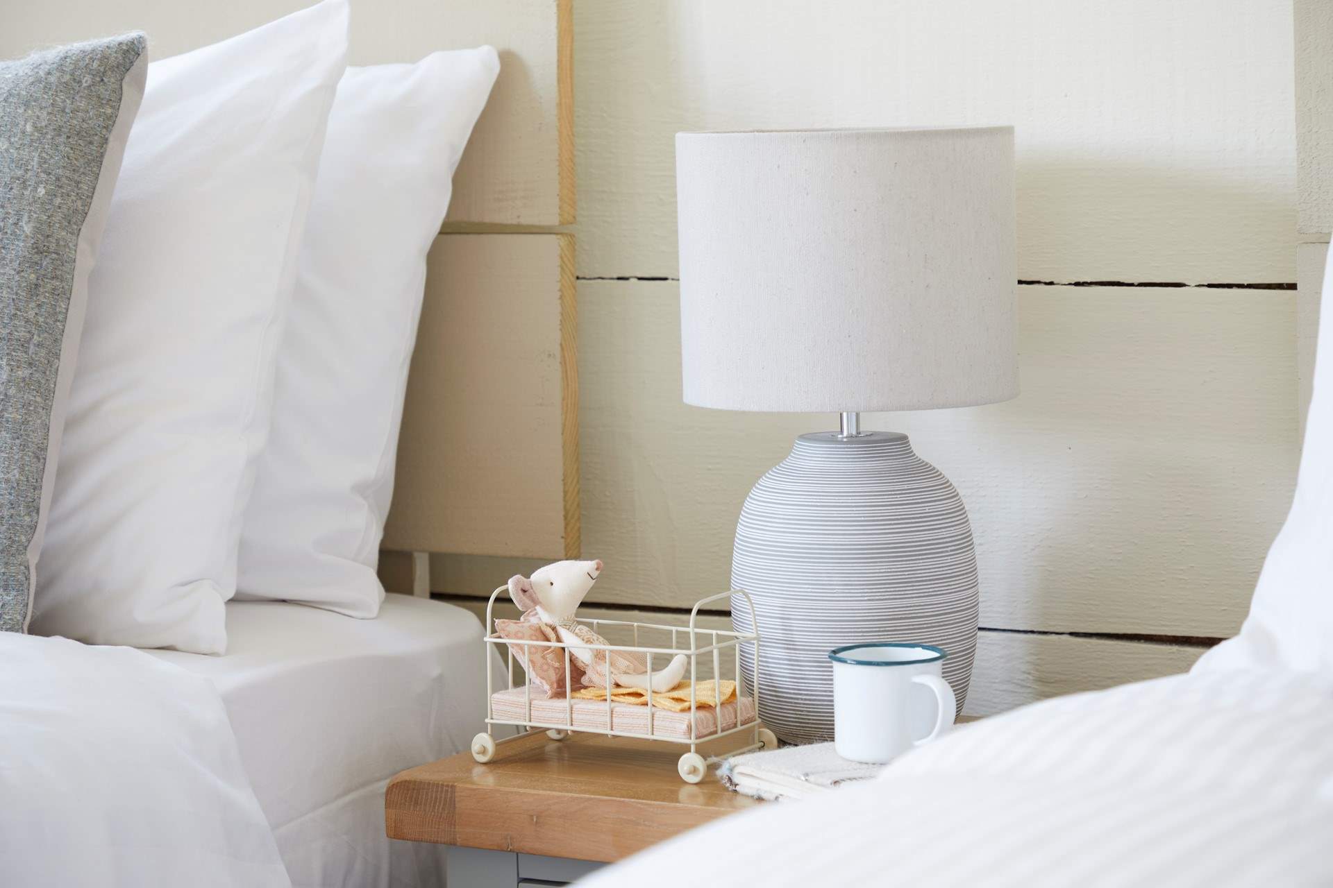 Sweet touches in the twin room. 