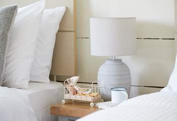 Sweet touches in the twin room. 