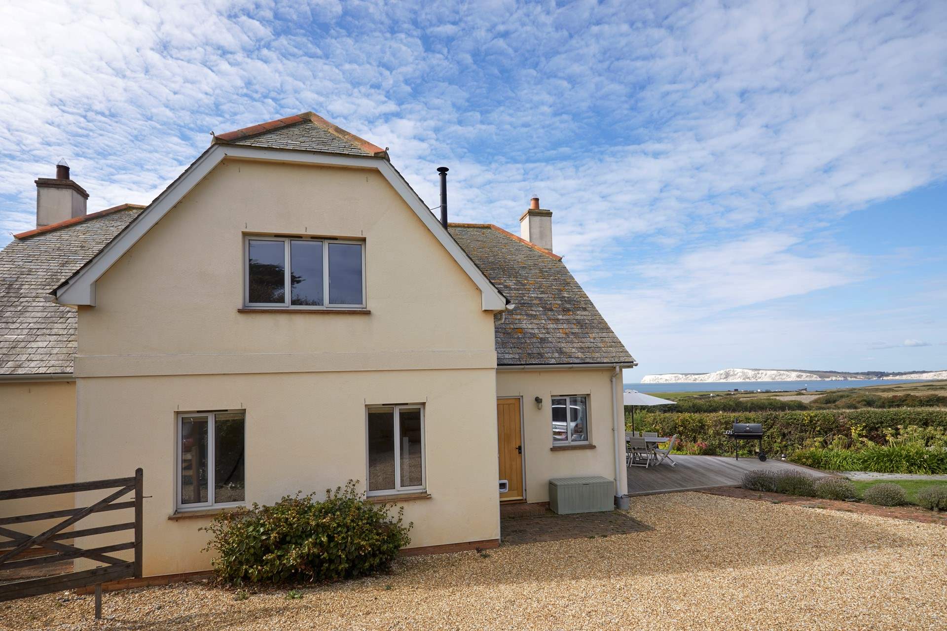Welcome to Flackstead, a stunning holiday home with uninterrupted views across Compton Bay towards Freshwater.