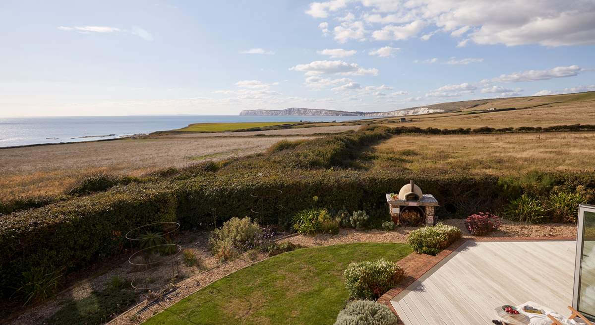 Take in the views of the famous Military Road and the white cliffs of Freshwater Bay.