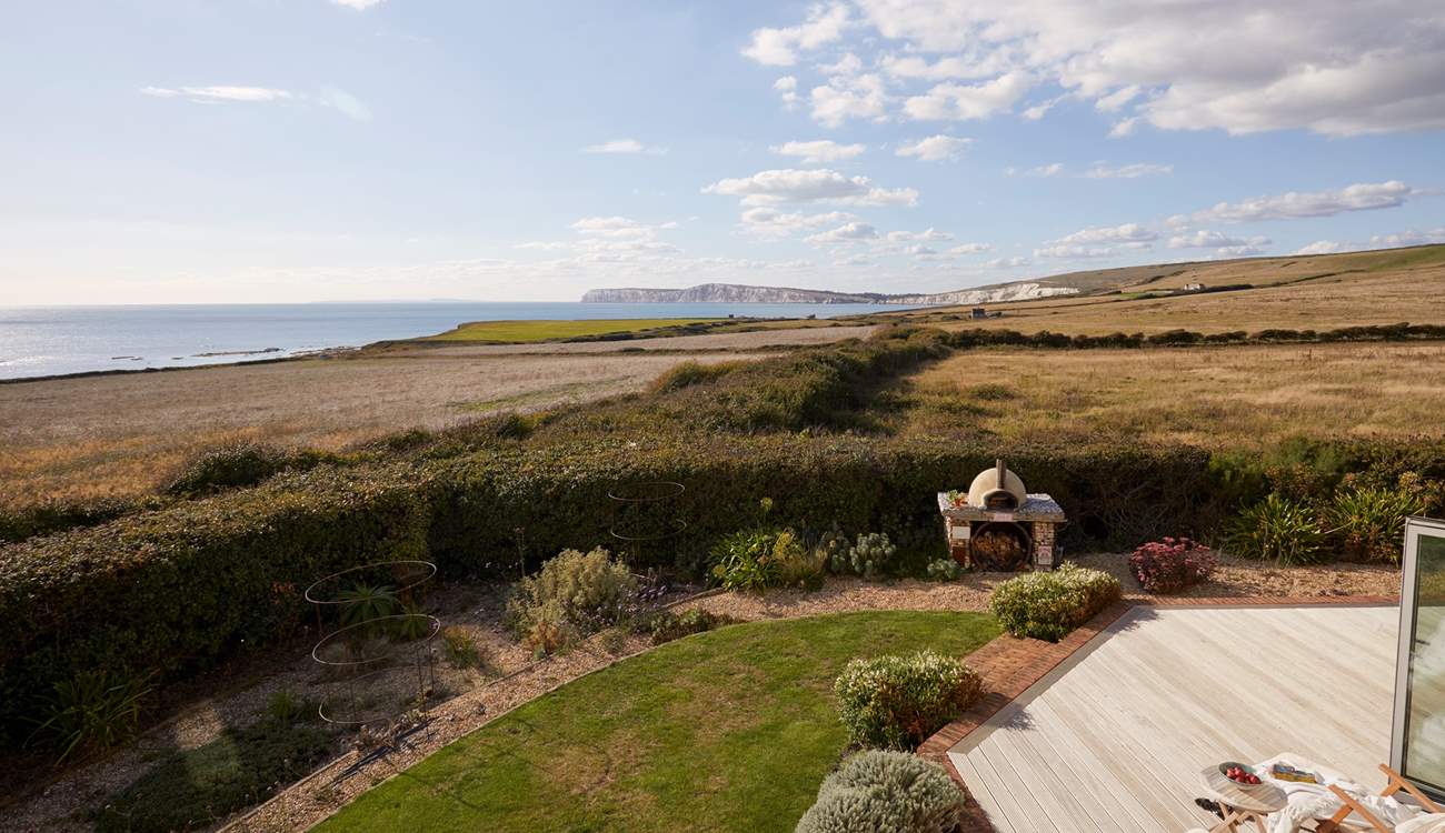 Take in the views of the famous Military Road and the white cliffs of Freshwater Bay.