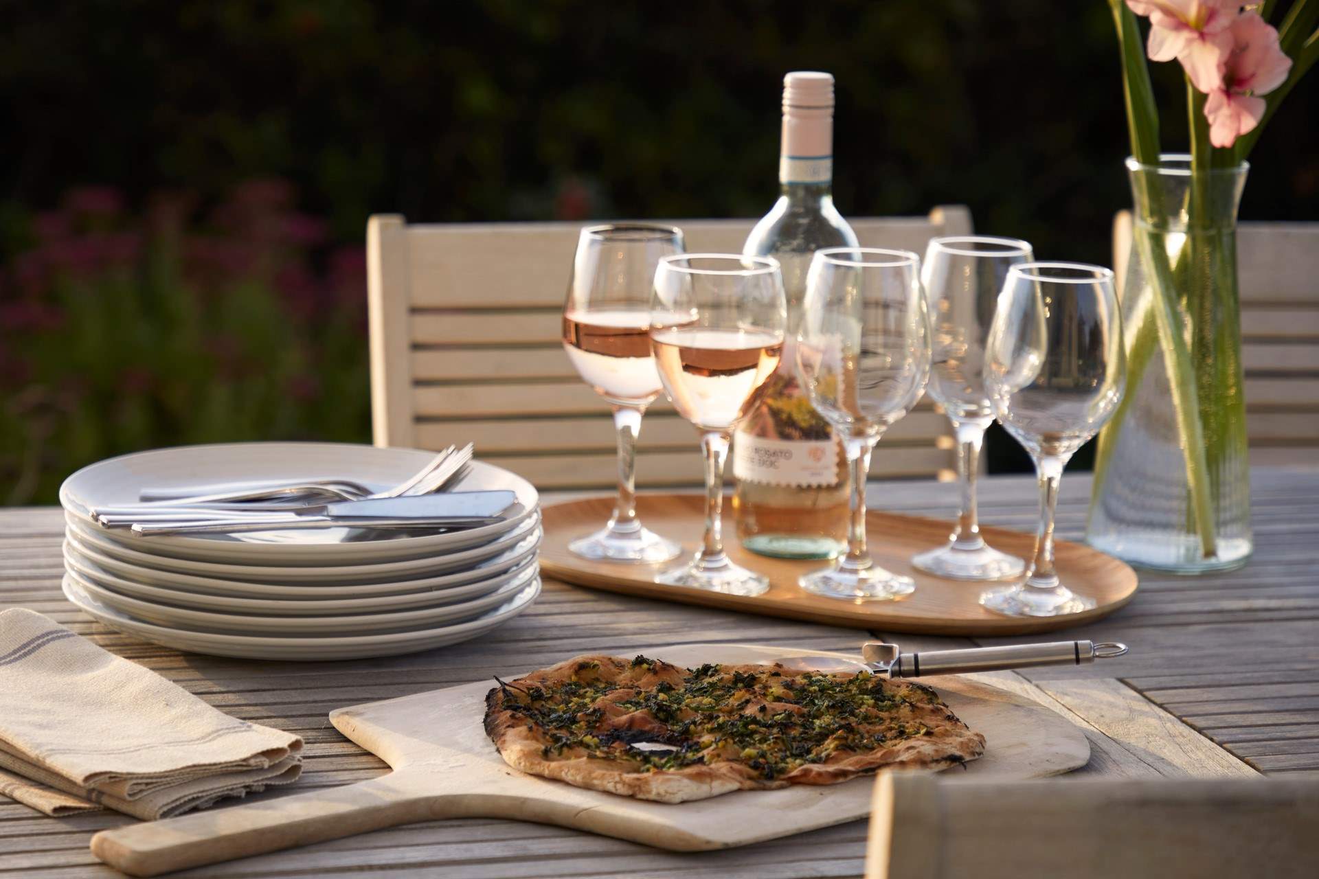 Dining alfresco with these views is a treat!