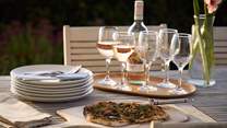 Dining alfresco with these views is a treat!