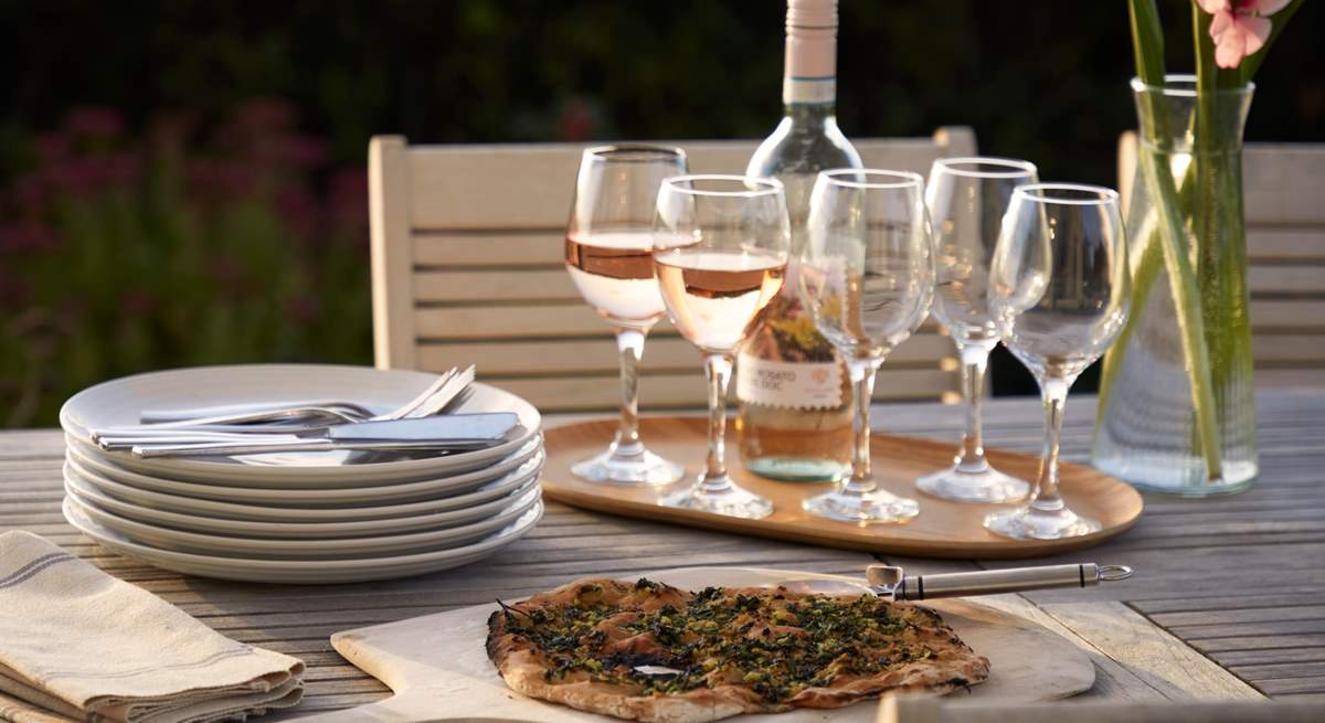 Dining alfresco with these views is a treat!