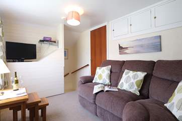 Sitting-room 2 has a big, comfortable corner sofa, perfect for sitting back and watching a film.