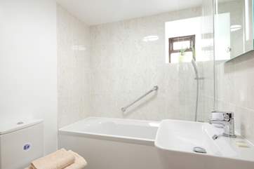 The ground floor bathroom.