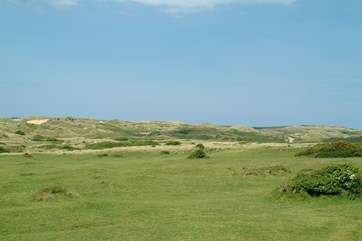 Penhale sand dunes at Perranporth - perfect for dog walking.