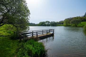 Guests are welcome to fish the lake.