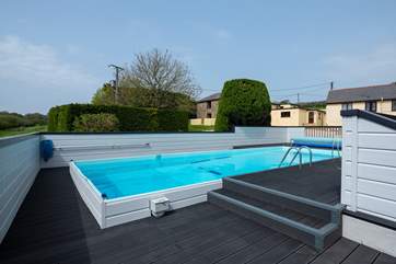The swimming pool.