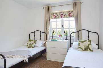The twin bedroom is ideal for children.