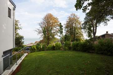 The garden is a lovely space to let the children play.