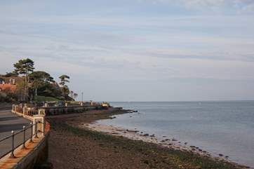 When the tide is in, the seafront is perfect for fishing.