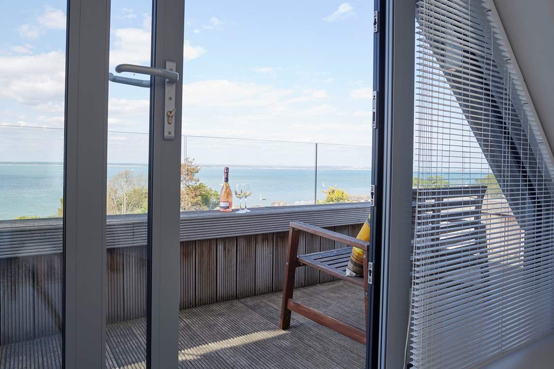The balcony leading off from bedroom 5...