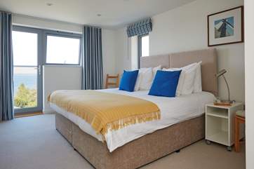 This bedroom has 'zip and link' beds - they can be either twins or a super-king for flexibility.