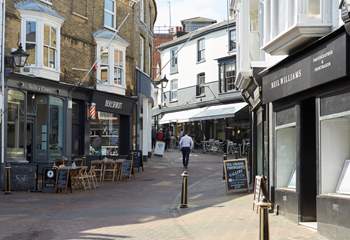 Cowes High Street has a range of shops and places to eat to explore.  