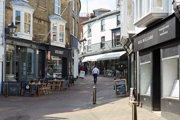 Cowes High Street has a range of shops and places to eat to explore.