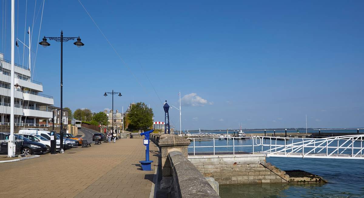 Admire the views across the Solent from the seafront. 