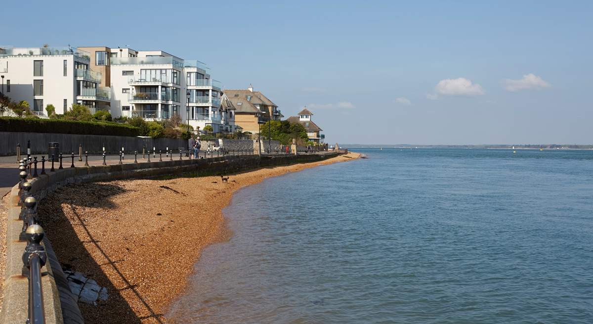 When the tide is in, the seafront is perfect for fishing.