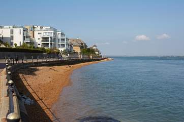 When the tide is in, the seafront is perfect for fishing.